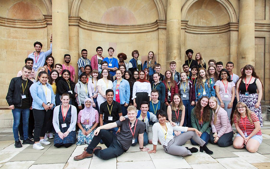 Group shot of students at Trinity