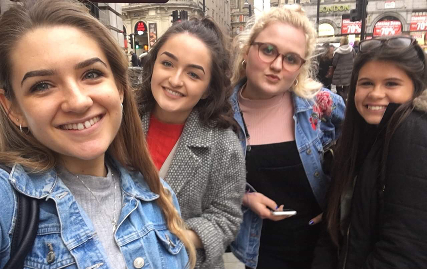 Kaila and friends in London